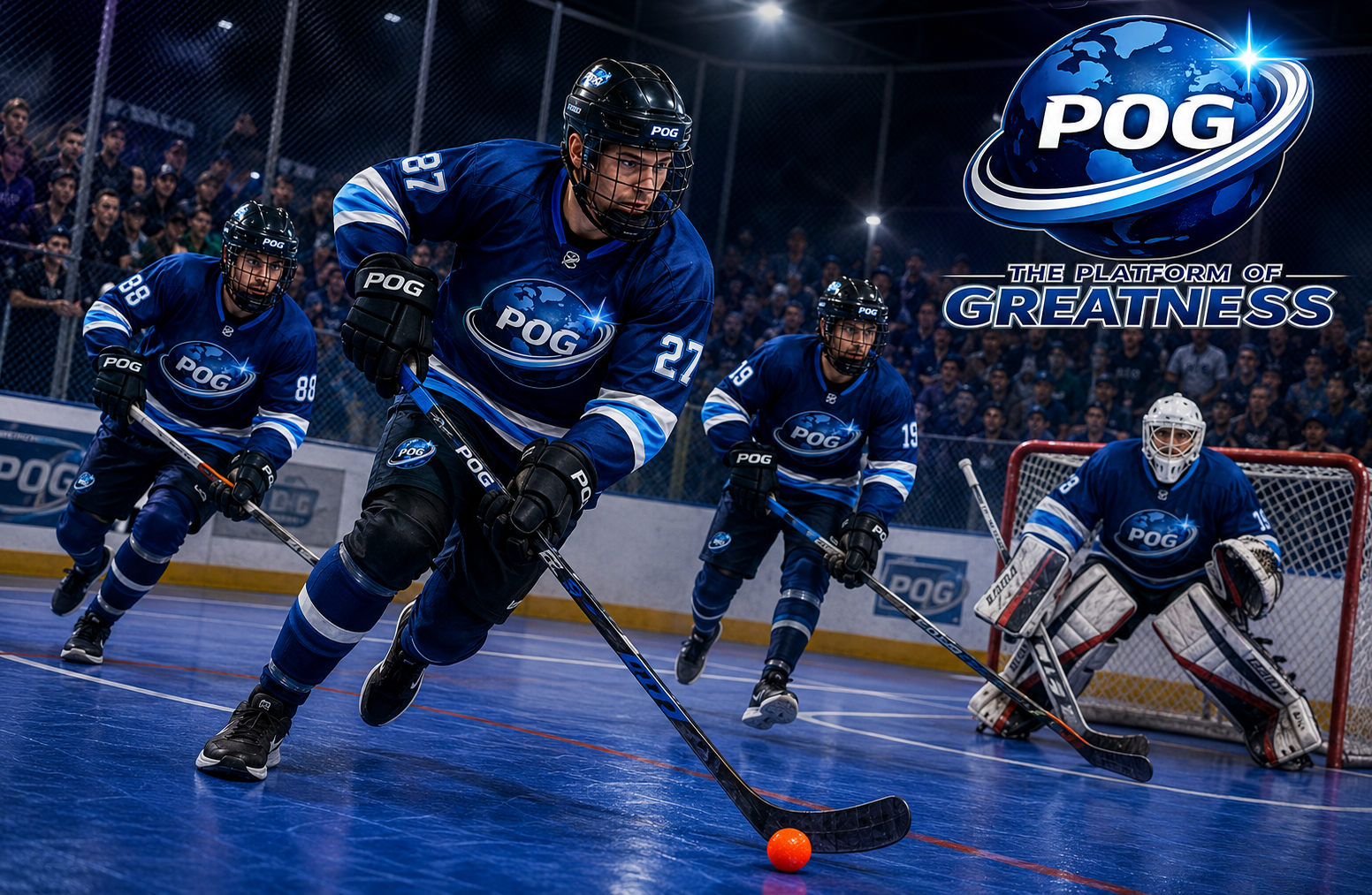 Ball Hockey on Platform of Greatness