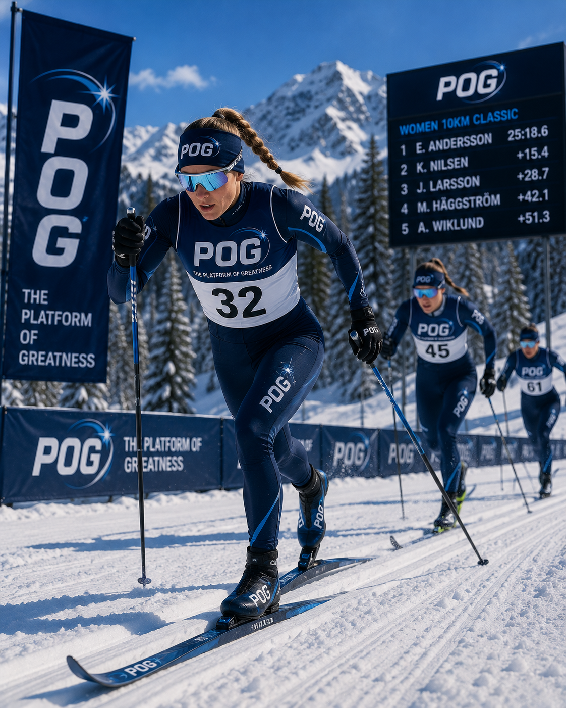 Cross Country Skiing on Platform of Greatness
