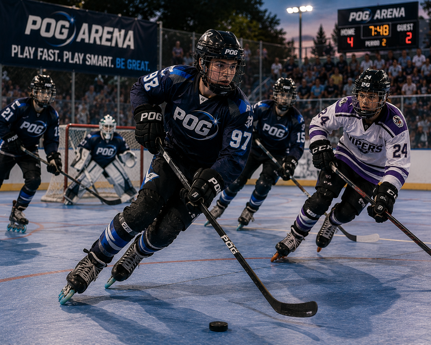 Inline Hockey on Platform of Greatness