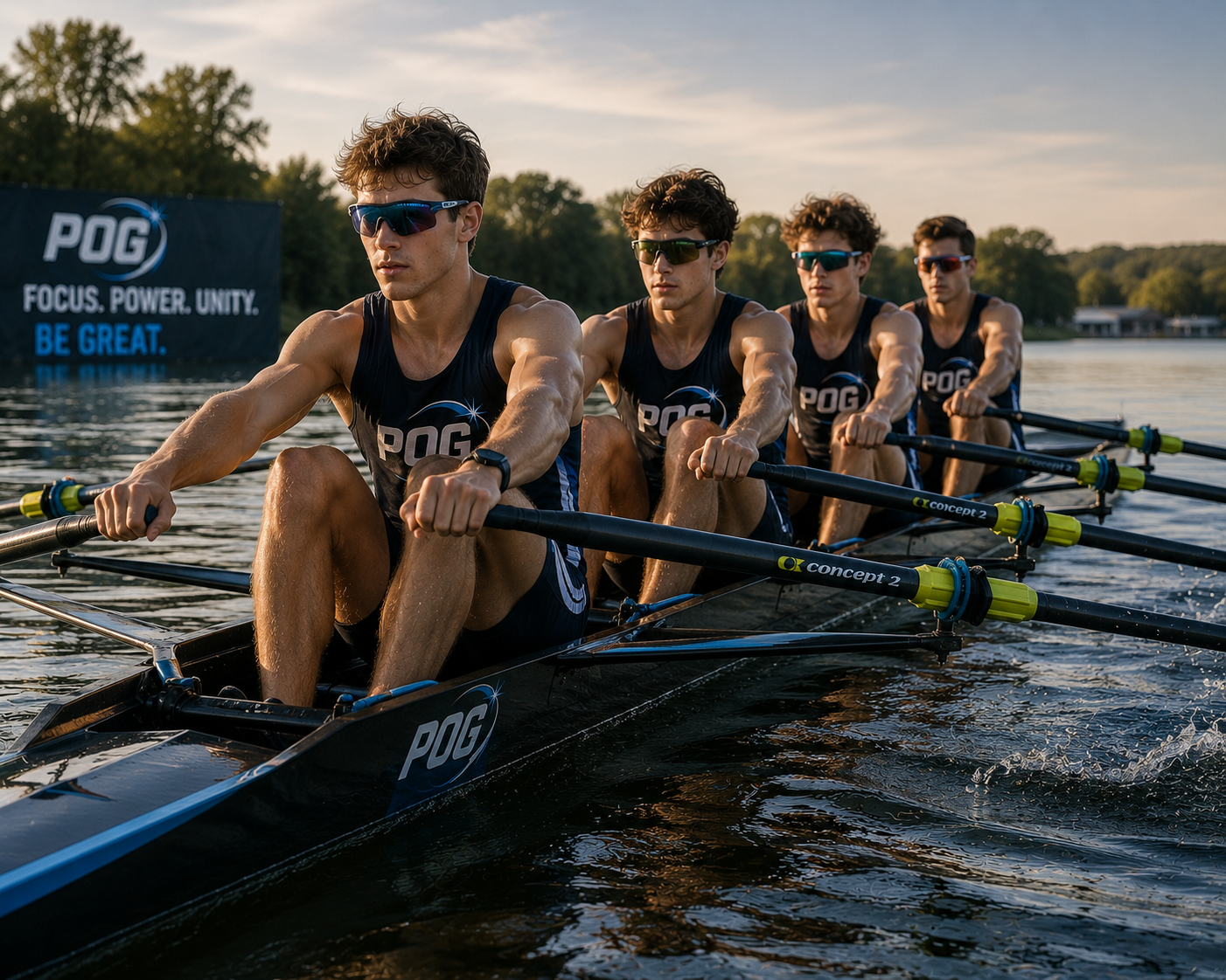 Rowing on Platform of Greatness