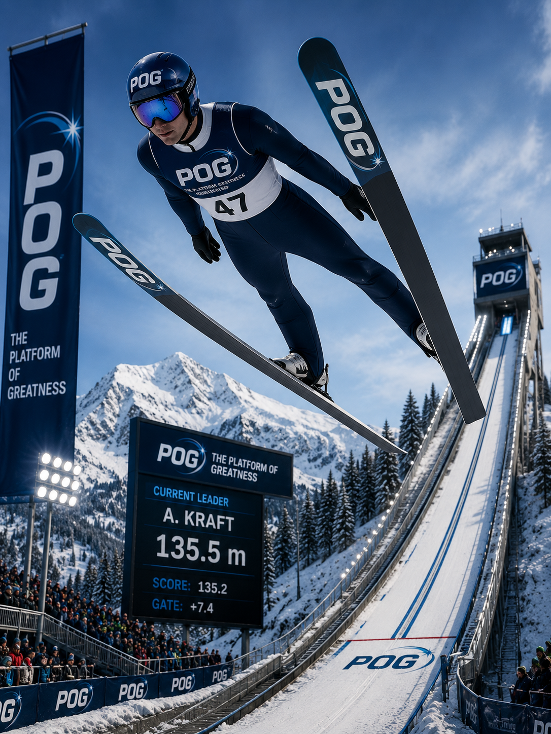 Ski Jumping on Platform of Greatness