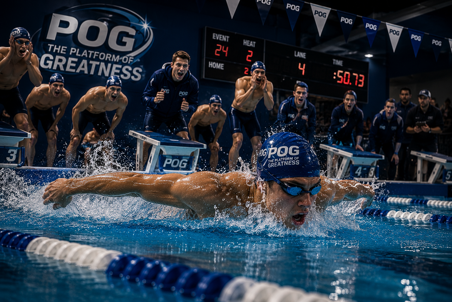 Swimming on Platform of Greatness
