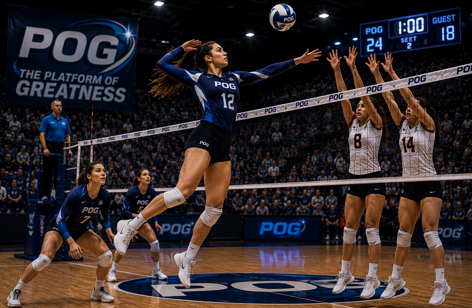 Volleyball on Platform of Greatness